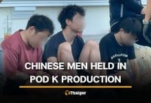 3 Chinese men held for turning Chon Buri house into Pod K production | Thaiger