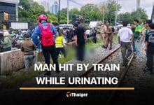 Bangkok delivery rider struck by train near recent fatal collision scene | Thaiger