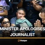 Environment minister apologises after tense exchange with journalist | Thaiger