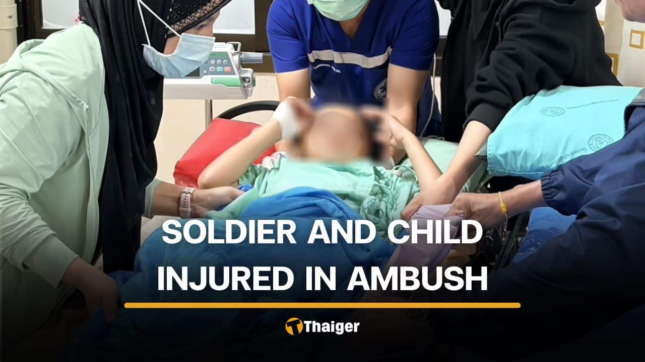 7 year old girl and soldier injured in ambush shooting in Narathiwat | Thaiger