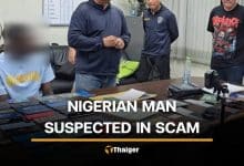 Nigerian suspect arrested in Nonthaburi with 7 bank cards and 42 mobile phones | Thaiger