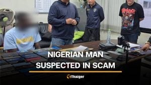 Nigerian suspect arrested in Nonthaburi with 7 bank cards and 42 mobile phones | Thaiger
