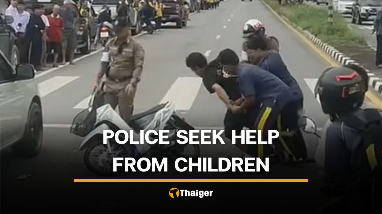 Thai police face criticism for seeking help from children during arrest | Thaiger