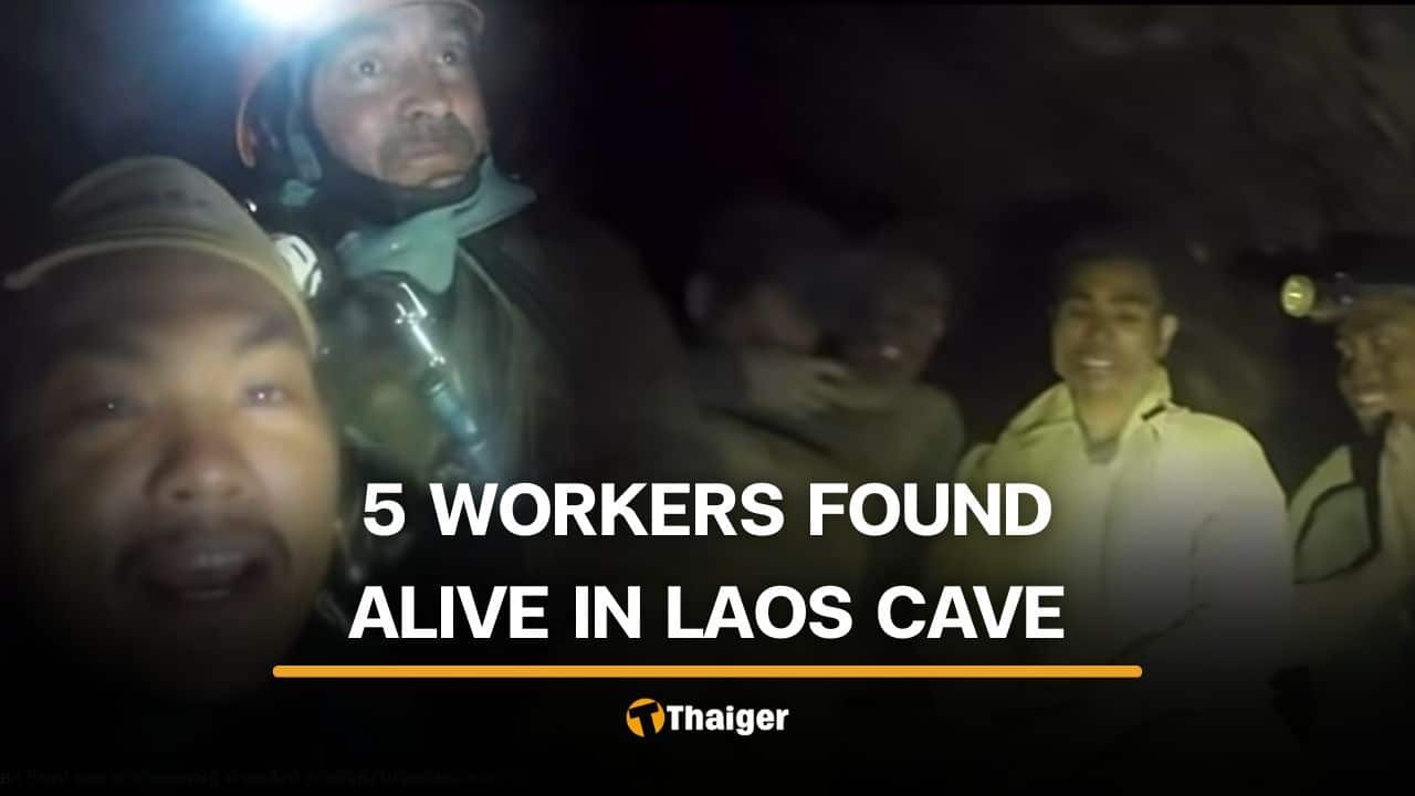 5 workers found alive after week inside flooded Laos cave | Thaiger