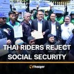 Thai delivery riders divided over social security plan | Thaiger