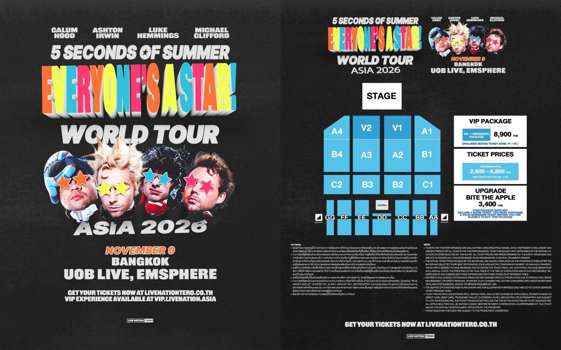 5 Seconds of Summer announce 'Everyone’s A Star!' world tour to include a stop in Bangkok on 9 November | News by Thaiger