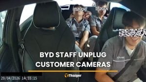 BYD dealership axes staff after footage exposes camera tampering, unsafe test drive | Thaiger