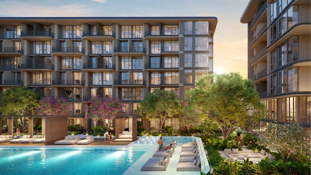 The exterior of PEYLAA Phuket, featuring its unique architectural design and landscaping.