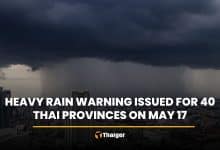 Heavy rain warning issued for 40 Thai provinces on May 17 | Thaiger