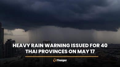 Heavy rain warning issued for 40 Thai provinces on May 17 | Thaiger