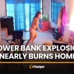Cheap power bank explodes, nearly burns Samut Prakan home | Thaiger