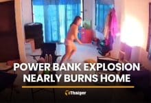 Cheap power bank explodes, nearly burns Samut Prakan home | Thaiger