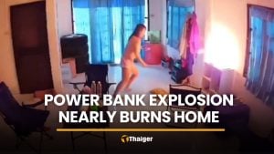 Cheap power bank explodes, nearly burns Samut Prakan home | Thaiger