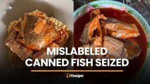 13,000 mislabeled canned fish seized at Samut Sakhon factory | Thaiger