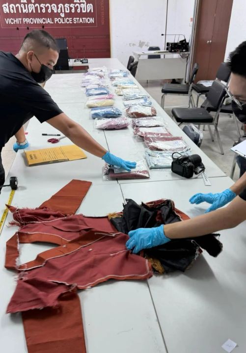 Police found more than six kilogrammes of heroin hidden inside Thai clothing sets in Phuket before the shipment could be sent to Australia.
