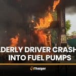 Elderly driver’s gear mistake starts Bangkok petrol station fire | Thaiger