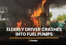 Elderly driver’s gear mistake starts Bangkok petrol station fire | Thaiger