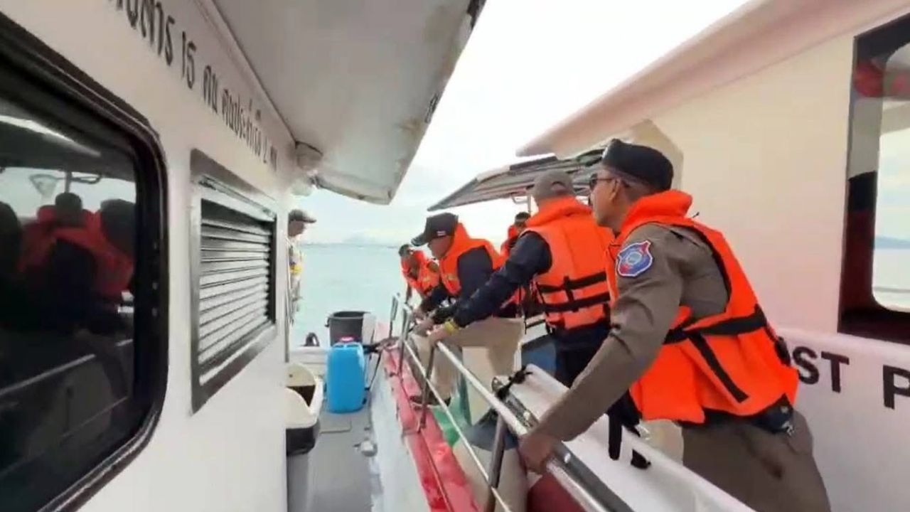 Police arrested a Russian man at sea in Phuket after tracing alleged unlicensed Phuket fishing tours advertised on Telegram.