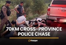 Thai driver, Chinese nationals caught in Sa Kaeo after 70km chase | Thaiger