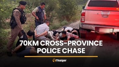 Thai driver, Chinese nationals caught in Sa Kaeo after 70km chase | Thaiger