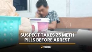 Nakhon Si Thammarat theft suspect consumes 25 meth pills before arrest | Thaiger
