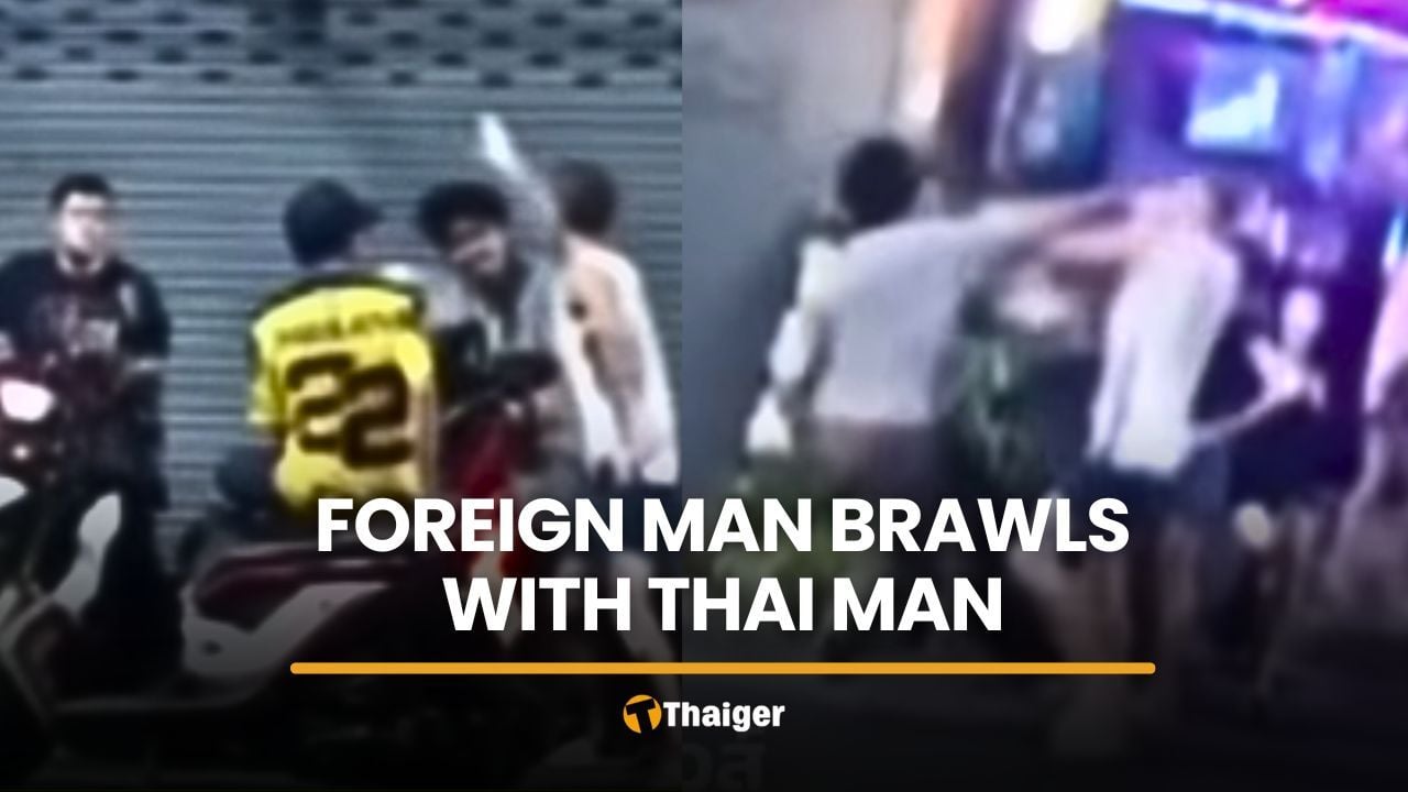 Foreign man filmed provoking Thai man before street fight | Thaiger
