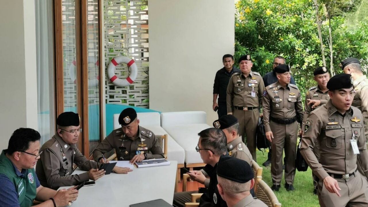 Police raided 32 suspected companies on Koh Pha Ngan as part of an investigation into nominee land holdings worth 150 million baht.