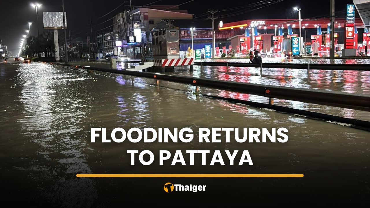 Pattaya drowns again as heavy rain submerges roads | Thaiger