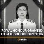 Songkhla school director killed in hostage incident receives royal honour | Thaiger