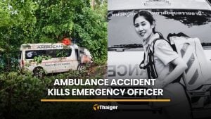Medical emergency officer killed in Uttaradit ambulance accident | Thaiger