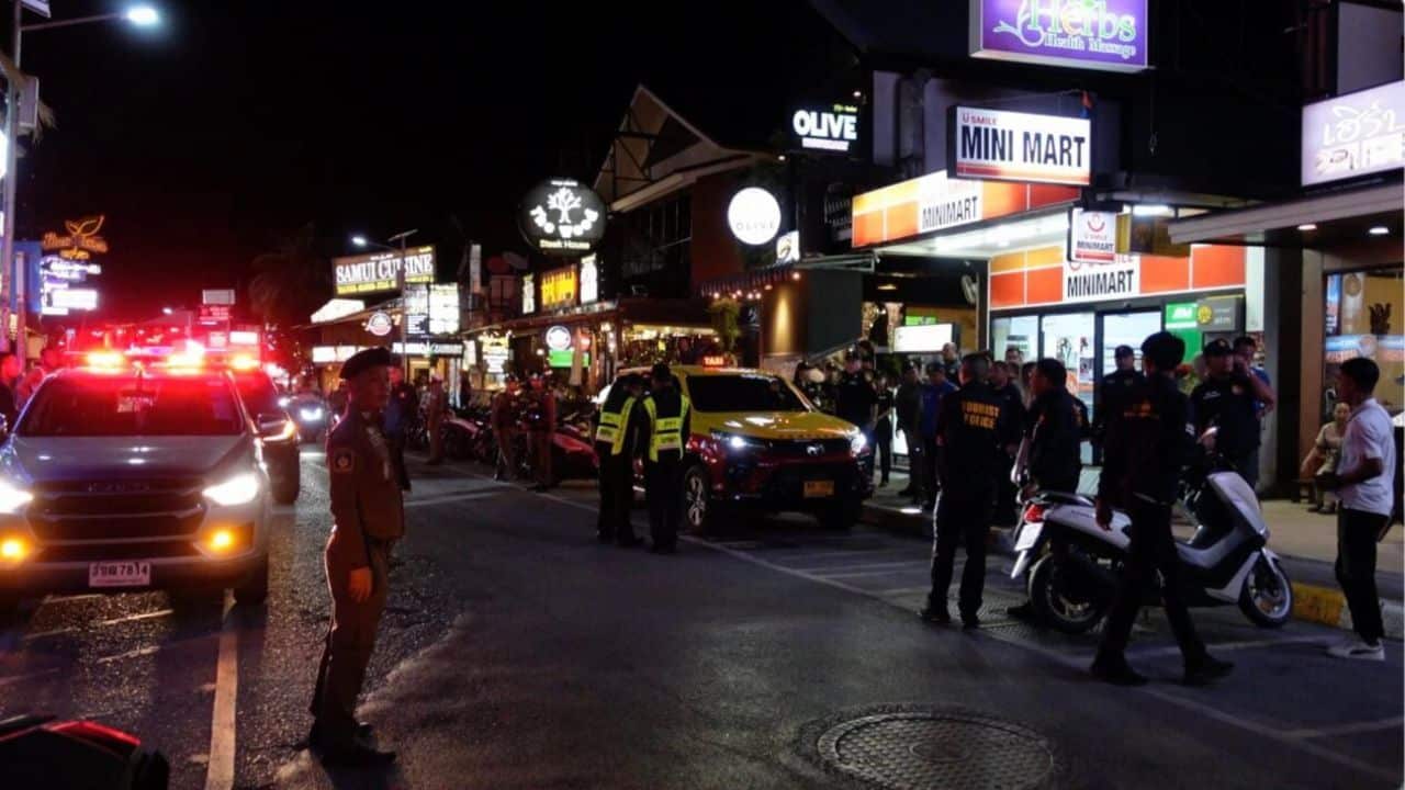 Koh Samui taxi mafia crackdown targets taxi groups accused of occupying public areas and blocking legal taxis from picking up passengers.