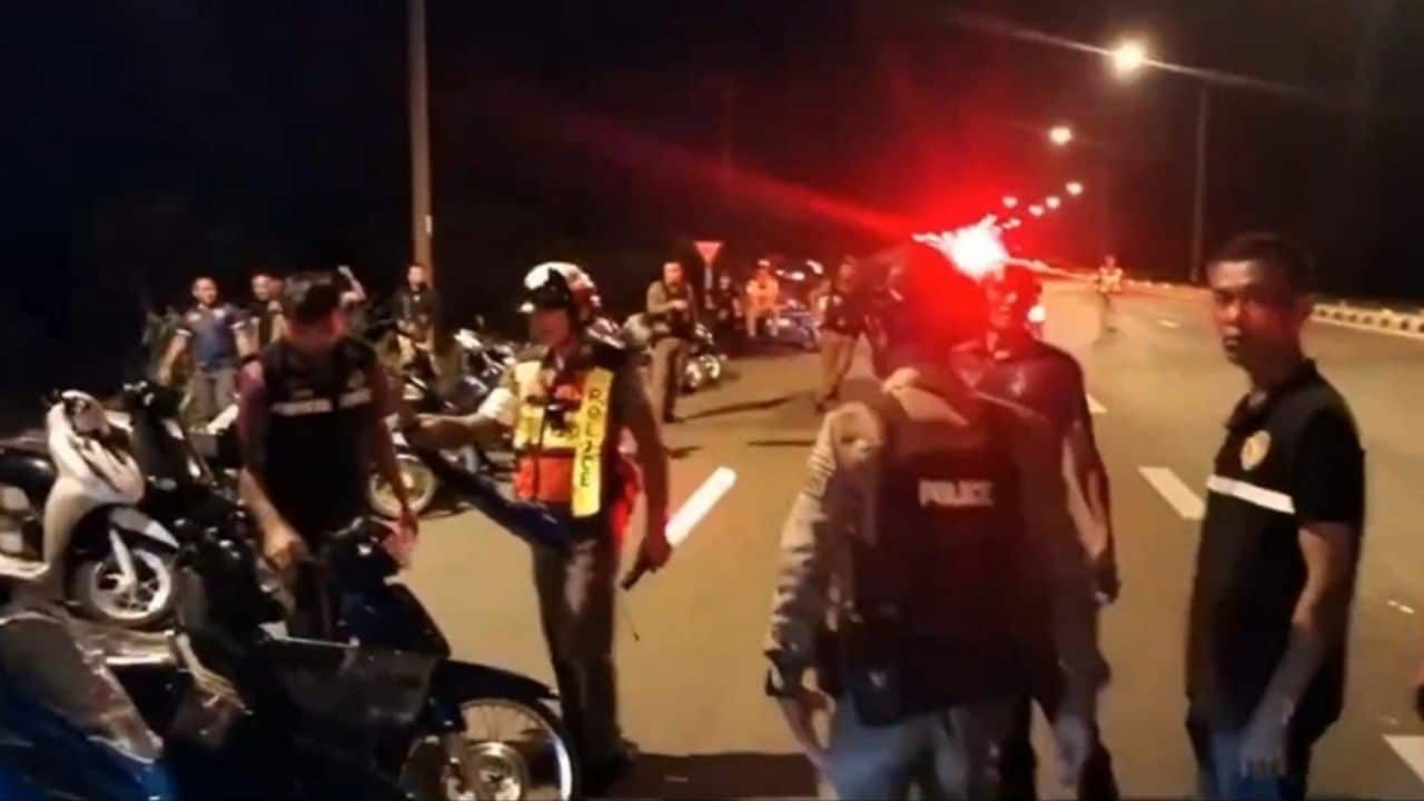 A street racing raid in Roi Et detained 51 youths and seized 38 modified motorcycles after residents complained about noisy bikes.