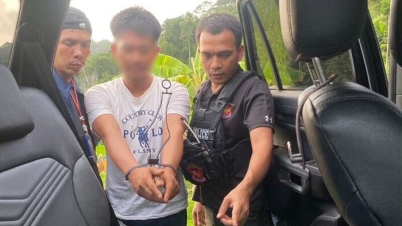 Police arrested an Indian man on Koh Pha Ngan after gun videos led officers to drugs, alleged drug menus, and an overstay charge.