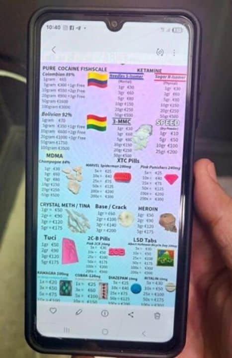 Police arrested an Indian man on Koh Pha Ngan after gun videos led officers to drugs, alleged drug menus, and an overstay charge.