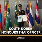 Thai army officer honoured in South Korea for truck rescue | Thaiger