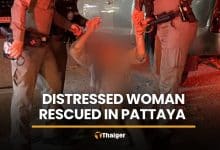 Distressed woman on Pattaya road taken to safety | Thaiger