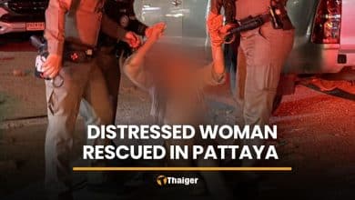 Distressed woman on Pattaya road taken to safety | Thaiger