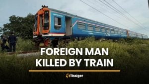 Foreign man killed by train in Chon Buri after standing on track | Thaiger