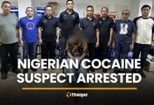 Nigerian cocaine suspect caught hiding in Bangkok ditch | Thaiger