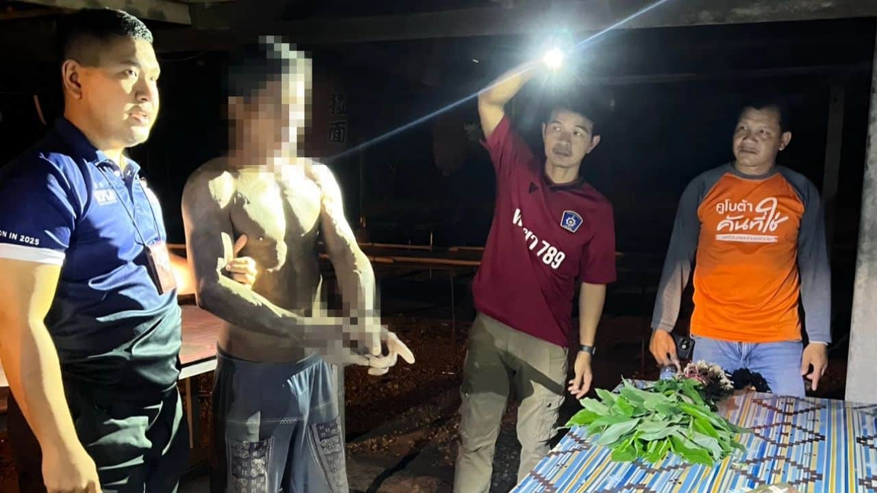 A missing Kanchanaburi woman was found dead behind a sugar factory after police said her neighbour staged the killing as suicide.
