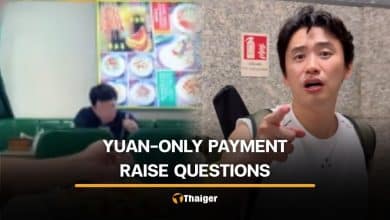 Chinese TikToker questions yuan-only payment at Huai Khwang restaurant | Thaiger