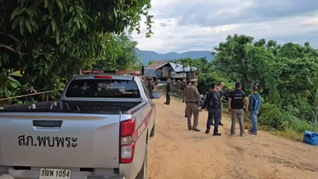 A drone explosion killed three Myanmar nationals and left two others seriously injured at a farm near the Thailand-Myanmar border in Tak