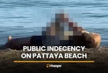 Homeless man removed over public indecency on Pattaya Beach | Thaiger