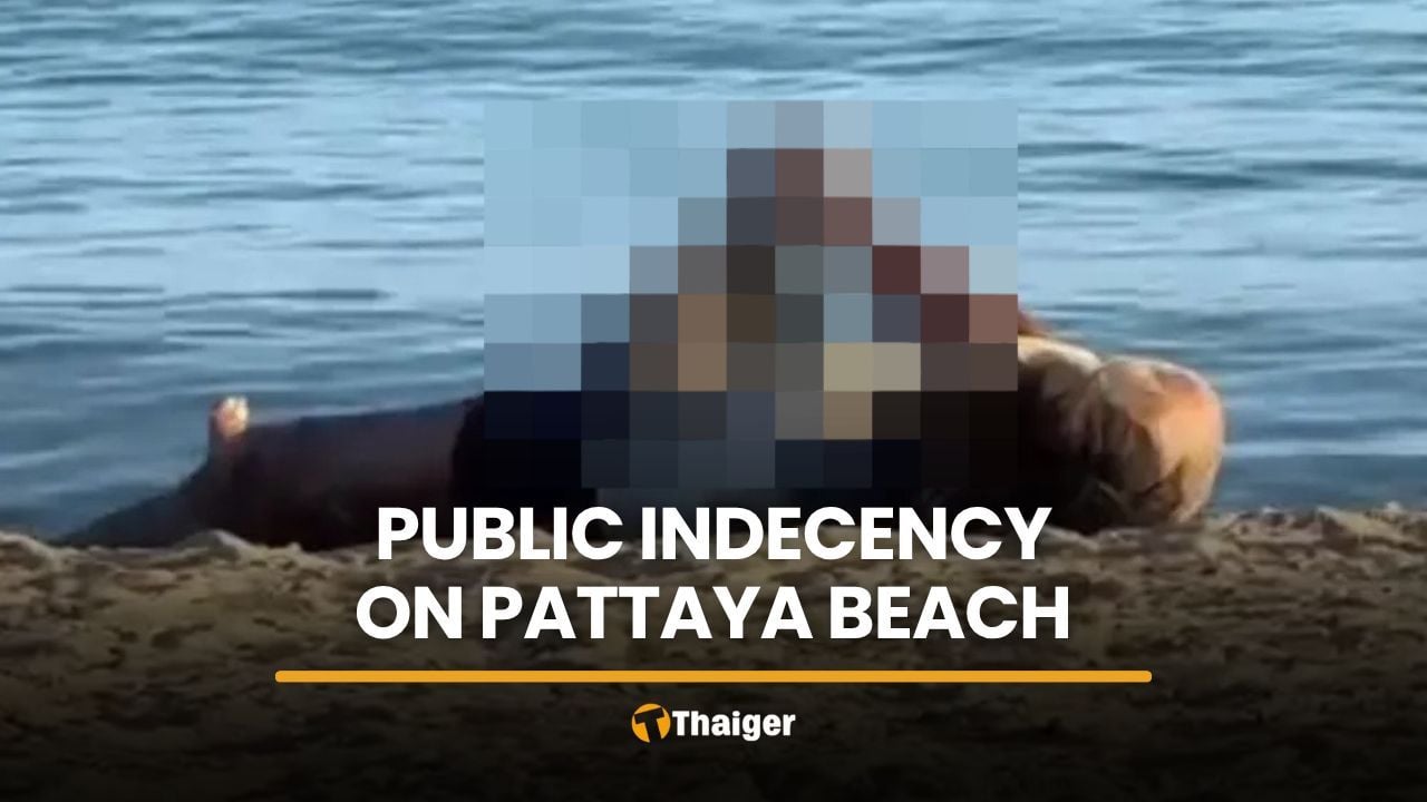 Homeless man removed over public indecency on Pattaya Beach | Thaiger